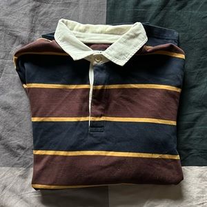 Denver Hayes, modern fit, rugby/collared long-sleeve